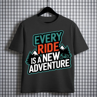 Camiseta Cada passeio é uma nova aventura - ciclismo