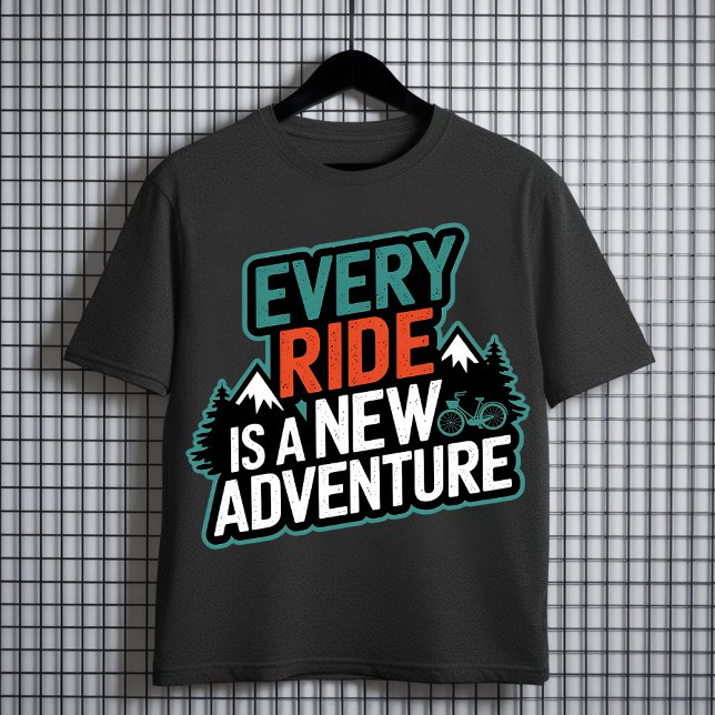 Camiseta Cada passeio é uma nova aventura - ciclismo (Criador carregado)