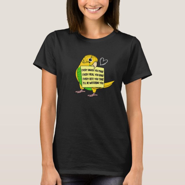 Camiseta Cada Refeição de Snack ou Bite I Orçamento Amarelo (Frente)