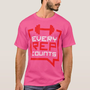 Camiseta Cada Rep Conta Com Engraçado Levantamento De Peso