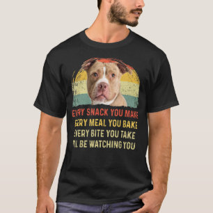 Camiseta Cada Snack Você Faz Um Cachorro Pitbuloso Mãe Pai 