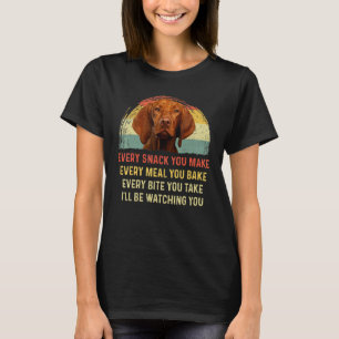 Camiseta Cada Snack Você Faz Vizsla Cachorro Mãe Pai Cachor