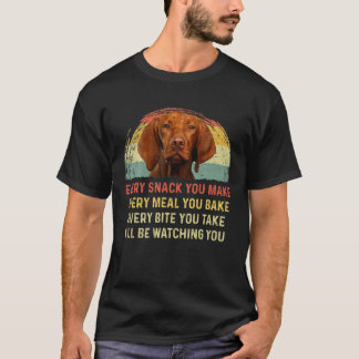 Camiseta Cada Snack Você Faz Vizsla Cachorro Mãe Pai Cachor