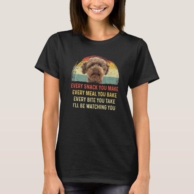 Camiseta Cada Sopro Você Faz Um Labradoodle Australiano Mãe (Frente)