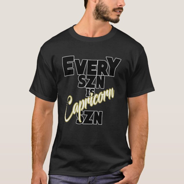 Camiseta Cada SZN é CAPRICORN SZN (Frente)