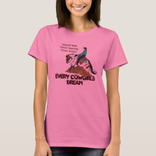 Camiseta Cada T longo da Capa do sonho das vaqueiras