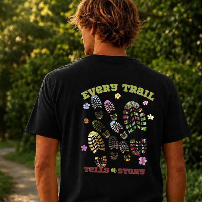 Camiseta "Cada Trilha Conta uma História" Caminhada  (Criador carregado)