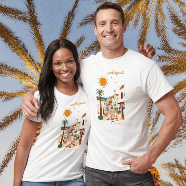 Camiseta Cadaqués Cadaques Espanha roupa cidade branca (Criador carregado)