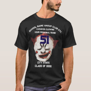 Camiseta Cadáver  Nome da Equipe Esportiva da Escola Jersey