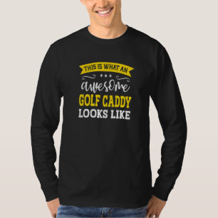 Camiseta Caddie de Golfe Título do Emprego Funcionário Engr