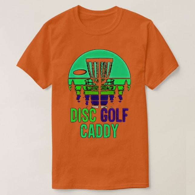 Camiseta Caddy de Golf de Disco (Frente do Design)