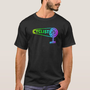 Camiseta CADEIA BIKE Colorida do Ciclista Retro