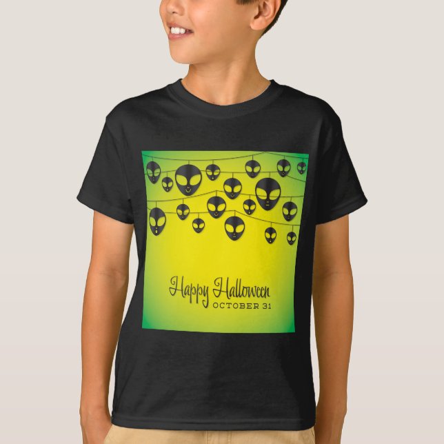 Camiseta cadeia de alienígena (Frente)