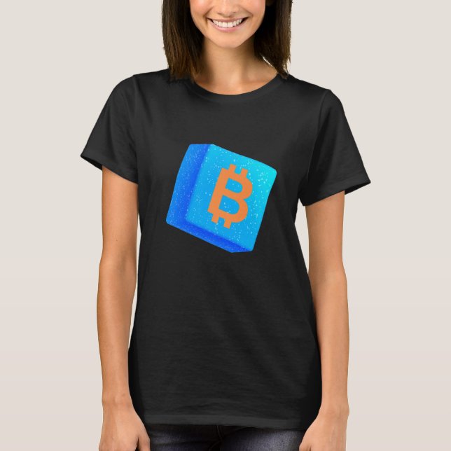 Camiseta Cadeia de Bloqueio de Criptomoeda de Criptomoeda d (Frente)