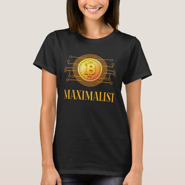 Camiseta Cadeia de Bloqueio Máxima de Bitmoeda Cryptocurren (Frente)