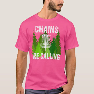 Camiseta Cadeias Engraçadas De Golfe De Disco Chamam Folf F