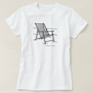 Camiseta Cadeira de Adirondak na praia