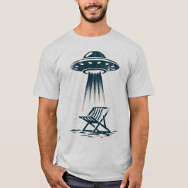 Camiseta Cadeira de Praia OVNI - Encontro Alienígena Excênt
