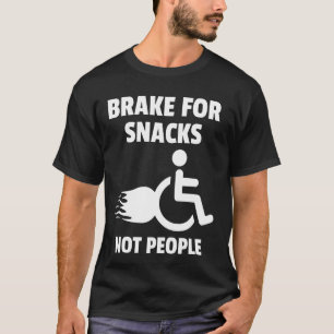 Camiseta Cadeira de Rodas Engraçada Humor Pessoas Deficient