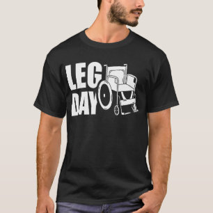 Camiseta Cadeira de rodas no Dia da Perna
