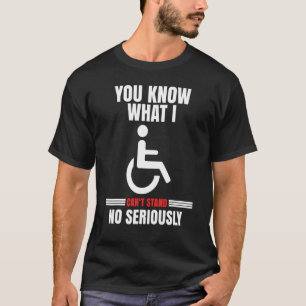 Camiseta Cadeira de Rodas para um Paraplégico