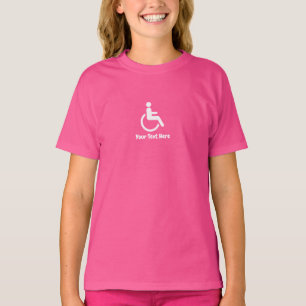 Camiseta Cadeira de Rodas Rosa – Conscientização sobre Aces