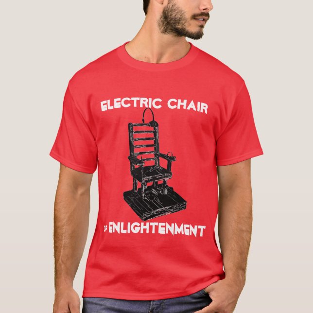 Camiseta CADEIRA ELÉTRICA da ILUMINAÇÃO (Frente)