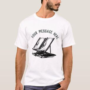 Camiseta Cadeira Personalizada de Leitura de Verão de Mensa