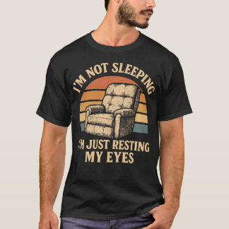 Camiseta Cadeira Reclinável do Papai Engraçada Dormindo Só 