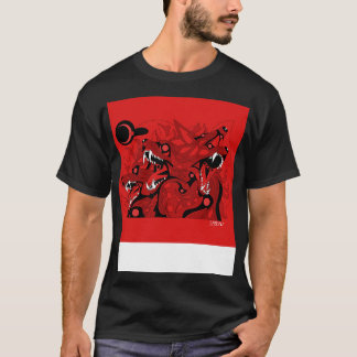 Camiseta cadejo de sangue, cão cerberus