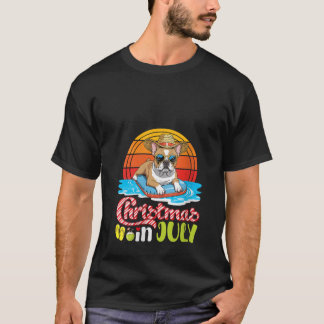 Camiseta Cadela Bulldog Francês Feminina Flutuando Em Pisci