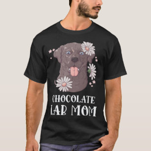 Camiseta Cadela Labrador Retriever Chocolate Lab Mãe
