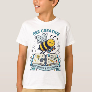 Camiseta Caderno de Aprendizado Criativo Abelha Fofa para C