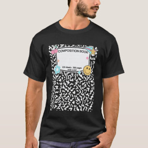 Camiseta Caderno de Composição de Professor de Halloween do