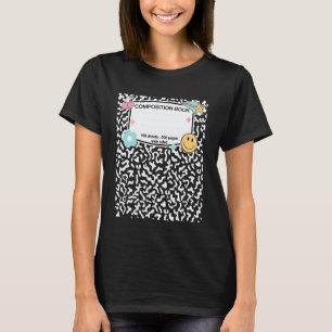 Camiseta Caderno de Composição de Professor de Halloween do