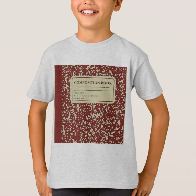Camiseta Caderno de Composição/Professor-Aluno (Frente)