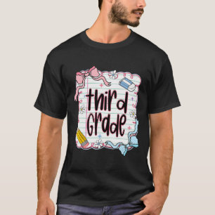 Camiseta Caderno Rosa de Volta às Aulas para Meninas da Ter