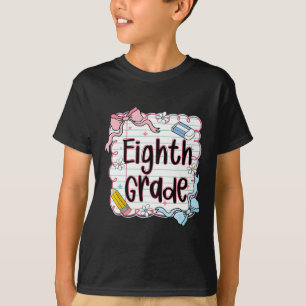 Camiseta Caderno Rosa para Meninas da Oitava Série de Volta