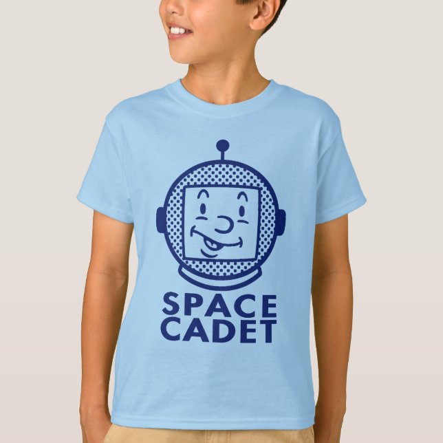 Camiseta CADETA ESPACIAL - Azul (Frente)