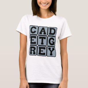 Camiseta Cadete Cinza, Cor