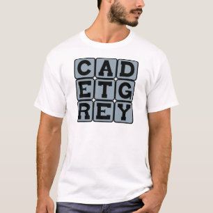 Camiseta Cadete Cinza, Cor