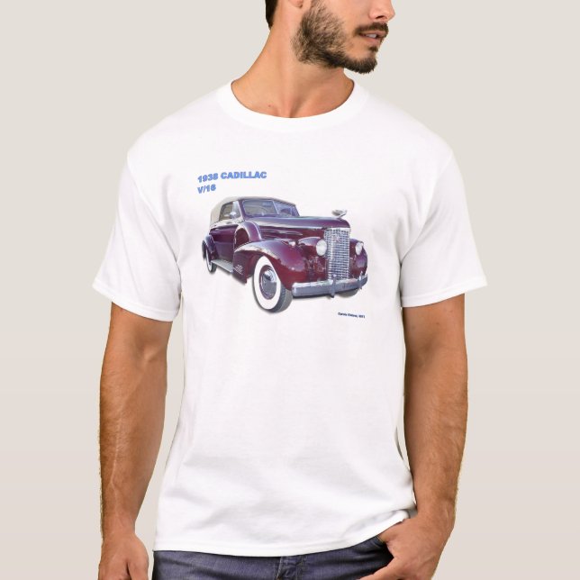 CAMISETA CADILLAC 1938 V-16 (Frente)