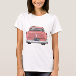 Camiseta Cadillac 1955 cor-de-rosa