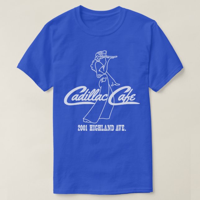 Camiseta Cadillac Café Garçonete TShirt (Frente do Design)
