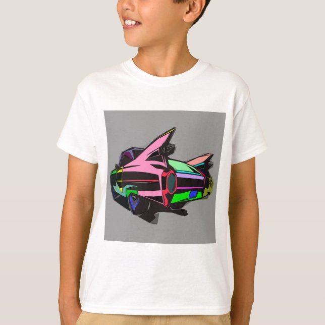 Camiseta Cadillac colorido (Frente)