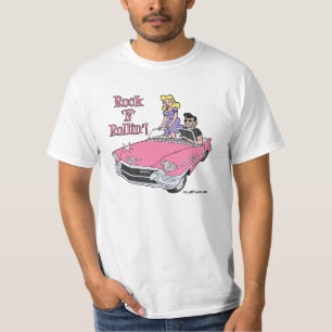 Camiseta Cadillac cor-de-rosa com o t-shirt do lubrificador