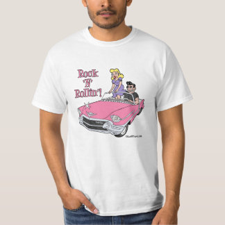 Camiseta Cadillac cor-de-rosa com o t-shirt do lubrificador