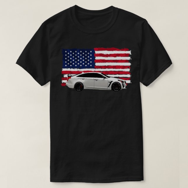 Camiseta Cadillac CT5V Negra (Frente do Design)