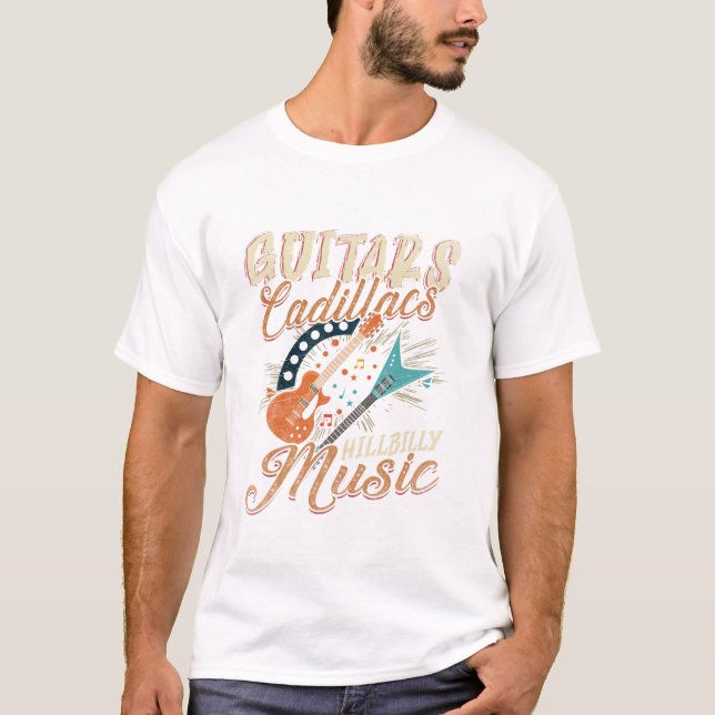 Camiseta Cadillacs Hillbilly Music (Frente)