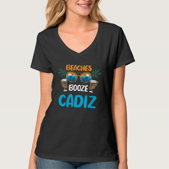 Camiseta Cadiz Beaches Funny Spain Vacation Matching (Frente)